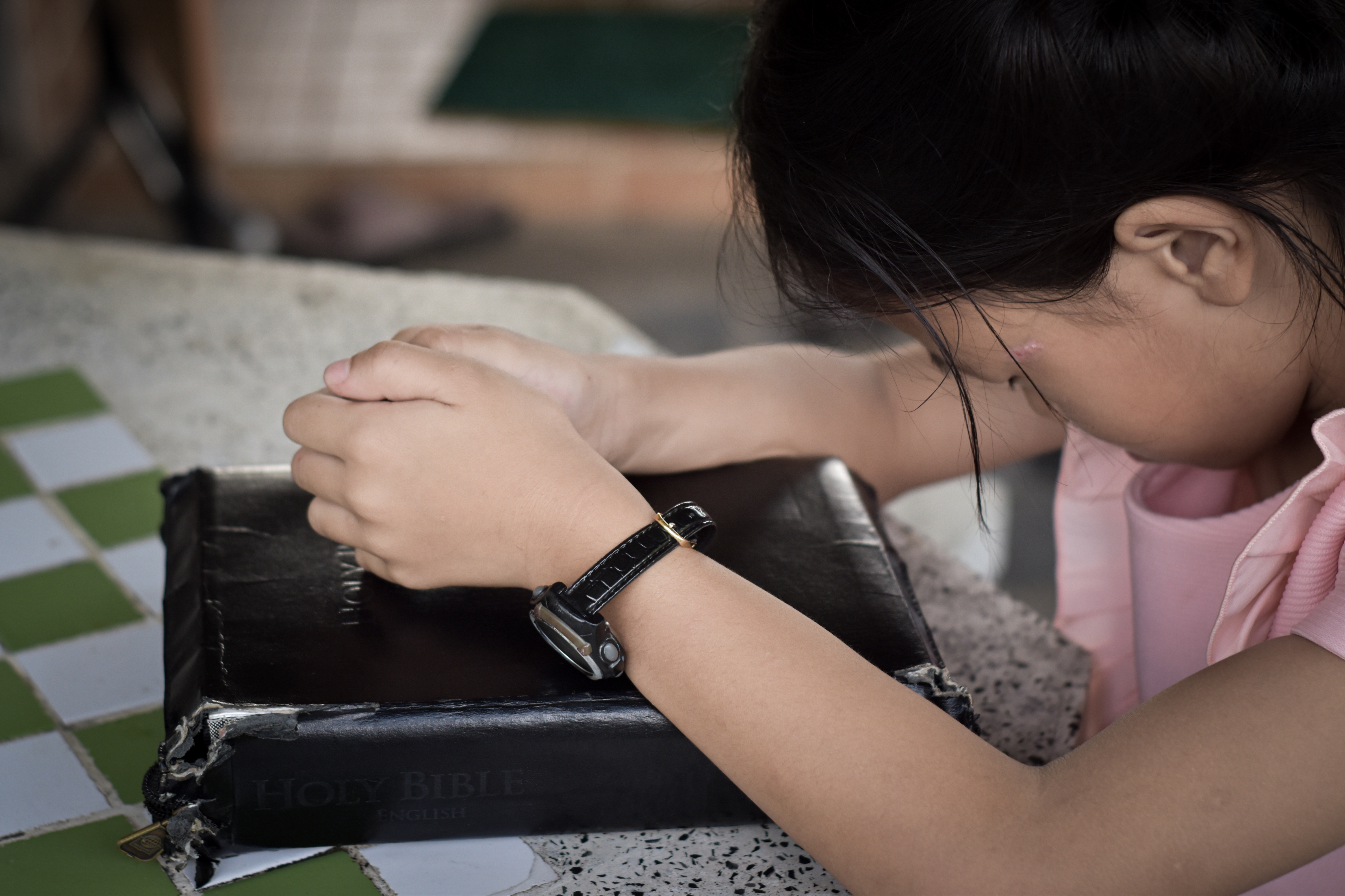 Girl praying