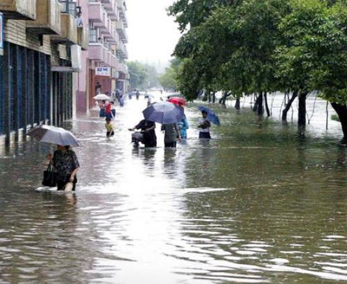 Flooding in South Korea