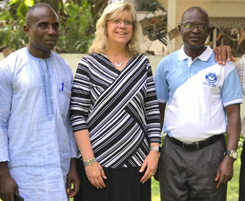 Carla Sunberg with Nigerian Leaders