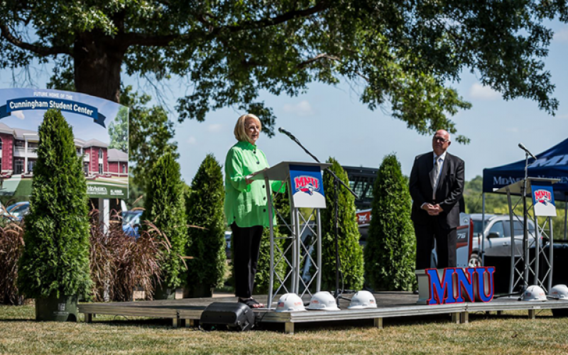 Cunningham Student Center Ground Breaking